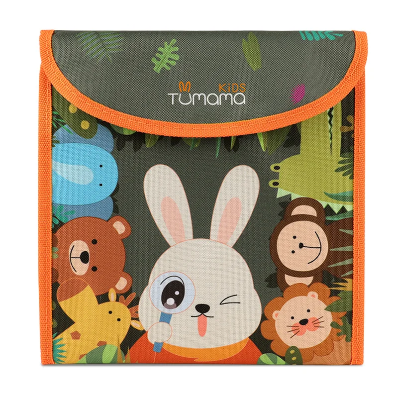 Tumama доски книги 3 типа живопись книги с пыльным мелом для детей Портативные повторяющиеся книги развивающие игрушки для детей - Цвет: Forest