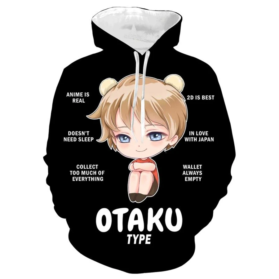 

Свитшот Lucky Star Otaku, Мужская/Женская толстовка большого размера с 3D-принтом в стиле хип-хоп