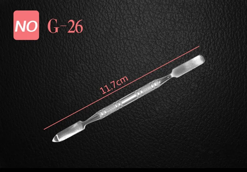G-26 1 шт. инструменты для макияжа из нержавеющей стали, смешивающий шпатель для маникюра, стоматологический стержень, инструмент для дизайна ногтей, espatula maquiagem, шпатель для ногтей, макияж - Цвет: G-26