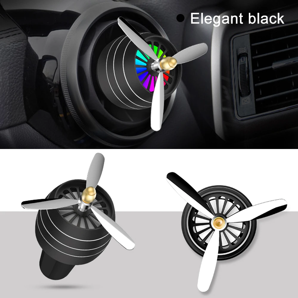 Air Freshener Car Smell LED Mini Conditioning Vent Outlet Perfume Clip Fresh Aromatherapy Fragrance Alloy Auto Good Accessories |