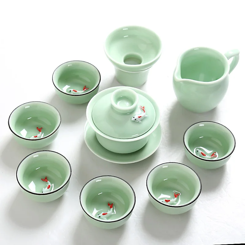 Керамический чайный набор Longquan Celadon аквариум горшок кунг фу миска чайная чашка |cup