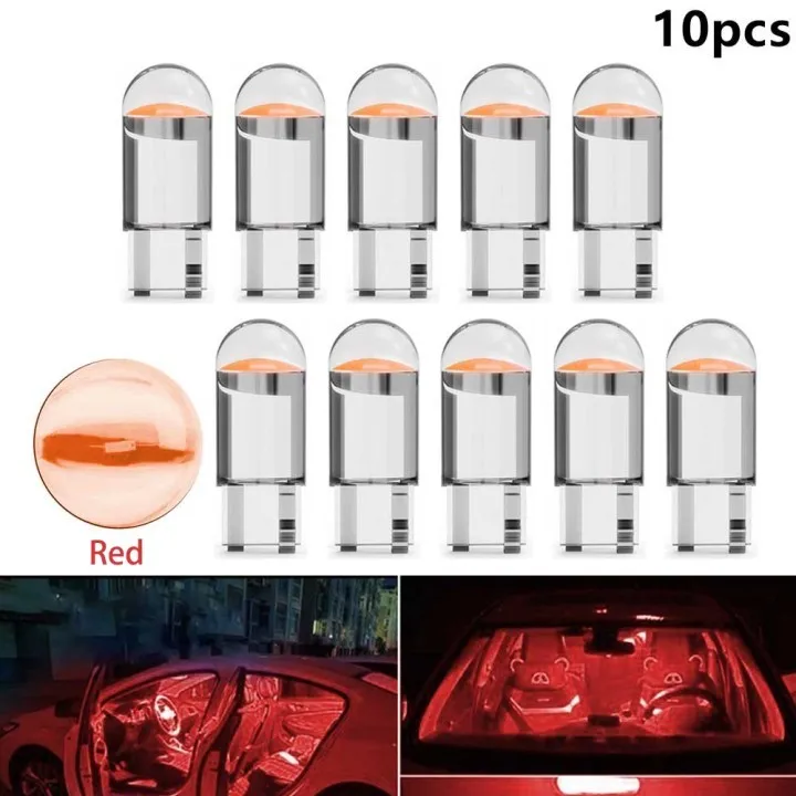 

10 шт., Автомобильные светодиодные лампы Canbus Xenon W5w