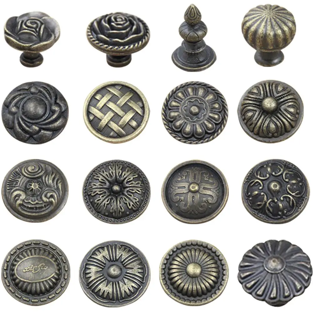 Винтажная бронзовая ручка для шкафа дверная Мебельная ювелирная коробка