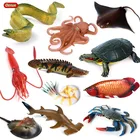 Oenux подводный мир морские животные Moray Coelacanth карб кальмар дьявол Fsh модель фигурки океан морская аквариум детская игрушка