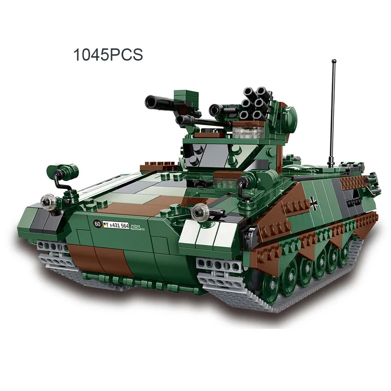 World war military germany schutzenpanzer marder batisbricks building block IFV model ww2 army figures moc bricks toy collection | Игрушки и
