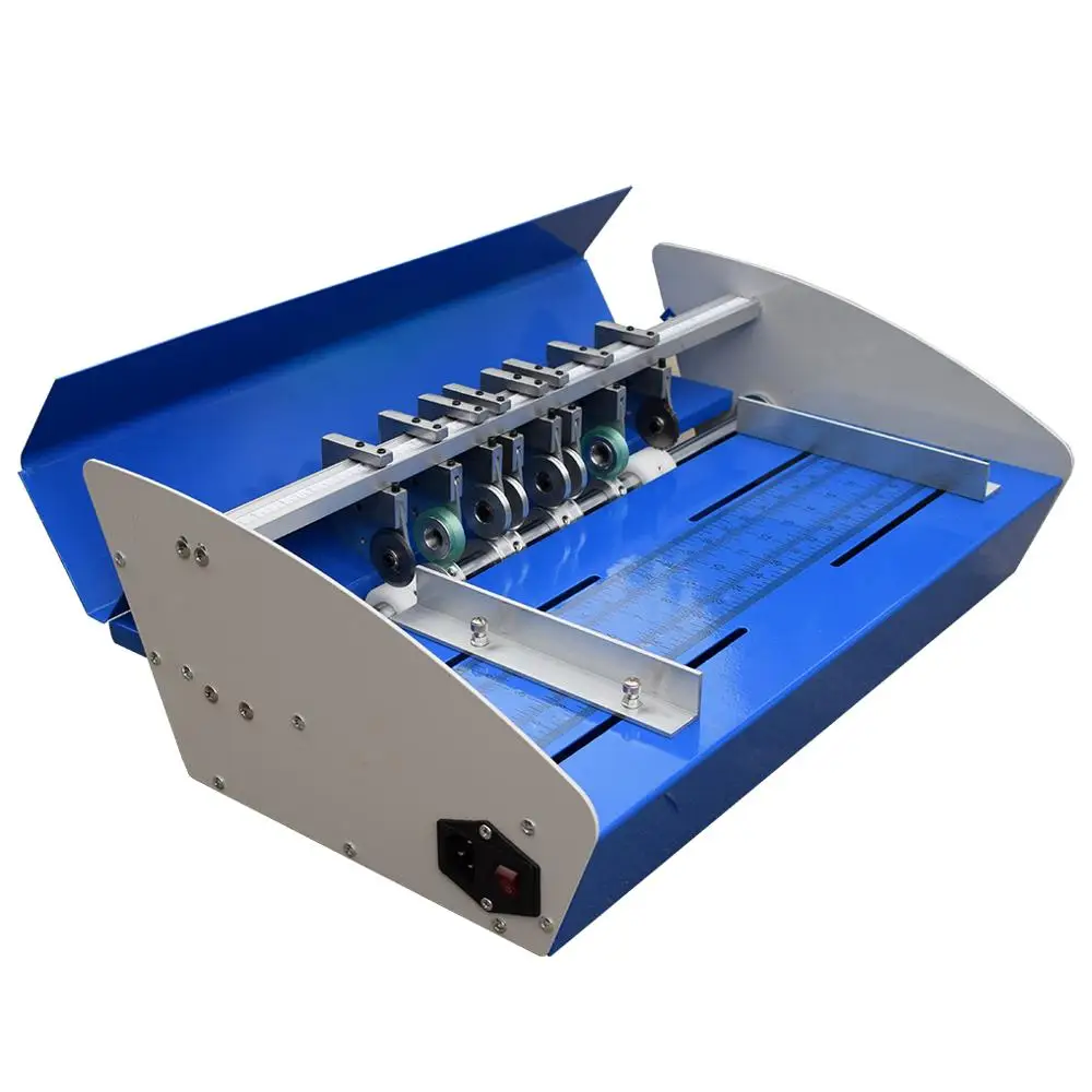110V/220V 18 дюймов 460 мм Электрический Creaser бомбардир перфоратор 3 в 1 комбо Бумага