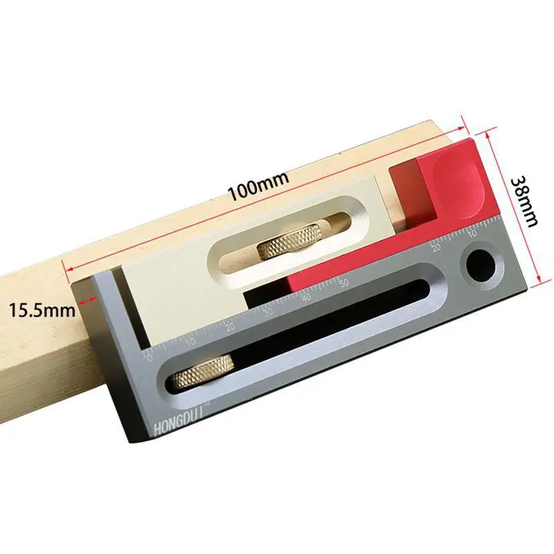 Настольная линейка с регулятором зазора прибор для измерения длины врезного и