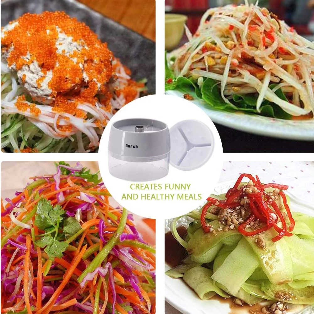 Ручной спиральный овощерезка 4 в 1 для овощей резак лапша из цуккини