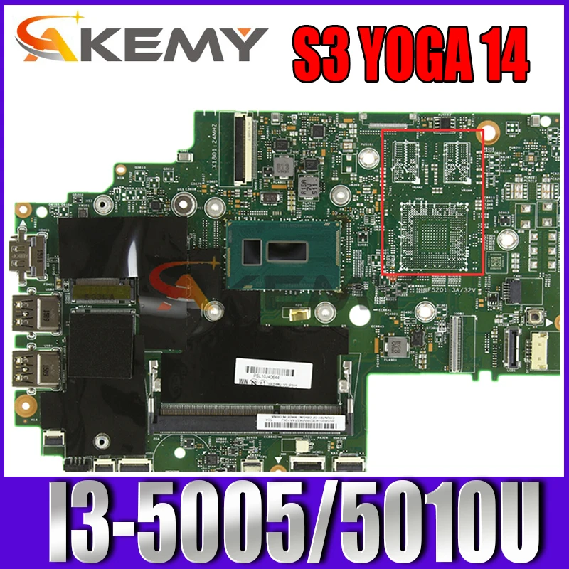 

Материнская плата для ноутбука Lenovo Thinkpad S3 YOGA 14 13323-2 448.01110.0021, ЦП i3-5th ЦП DDR3 100%, полностью протестирована