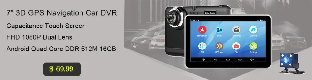 Anfilite 3g FHD 1080P dashcam Автомобильный видеорегистратор Камера авто 6,5 дюймов зеркало заднего вида gps трек рекордер двойной объектив регистратор видеокамера