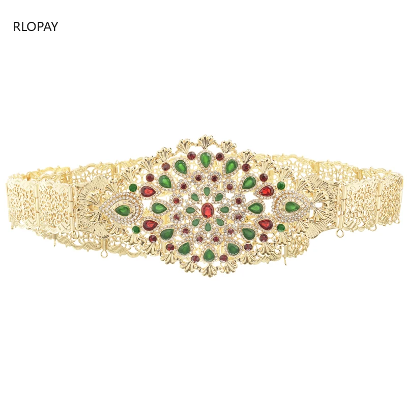 Модные свадебные ювелирные изделия из Марокко ремни для женщин абайя поясные