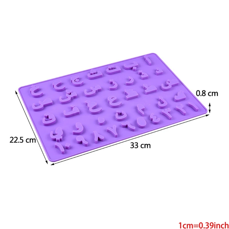 

Arabic Alphabet Silicone Fondant Chocolate Molds Baking Tray Party Cake Decorating Tools For Candy Gumpaste Moulds
