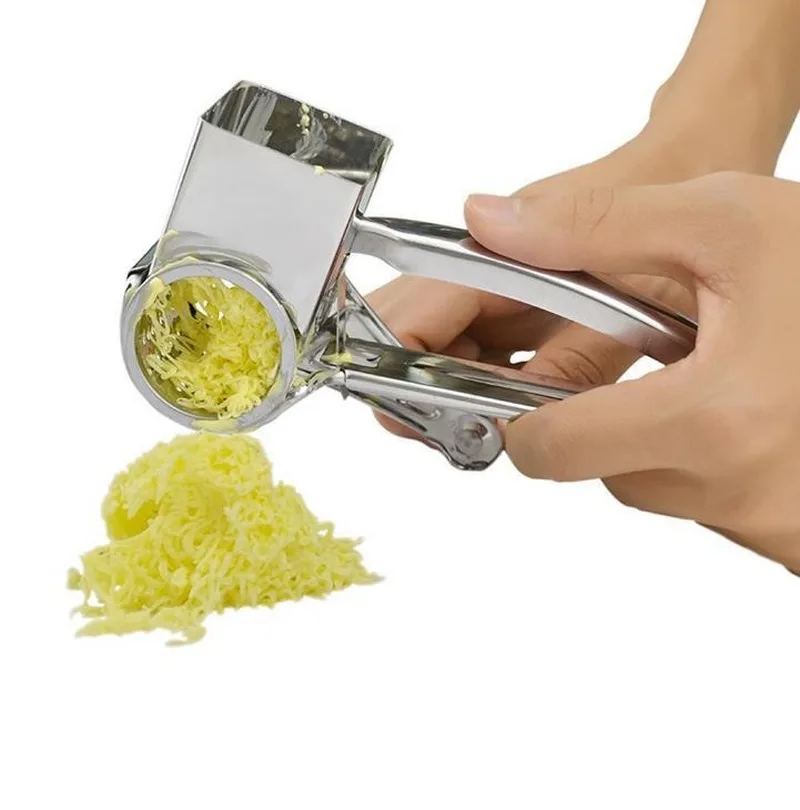 Нержавеющая сталь креативный ручной коленчатый вращающийся сырный рубанок для