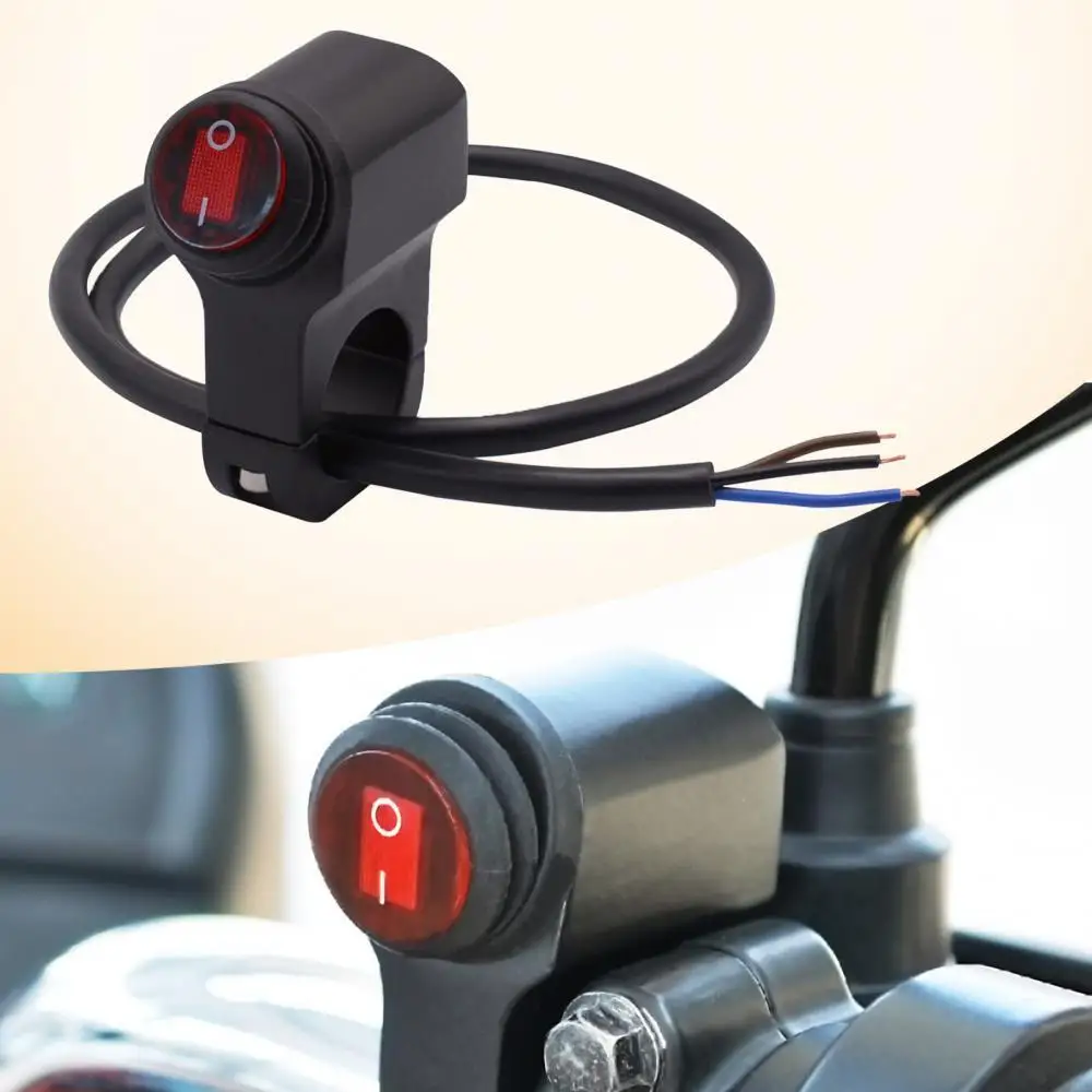 

Headlight Control Switch Black Universal Waterproof Motorcycle Headlight Fog Light Switch Handlebar Accessories