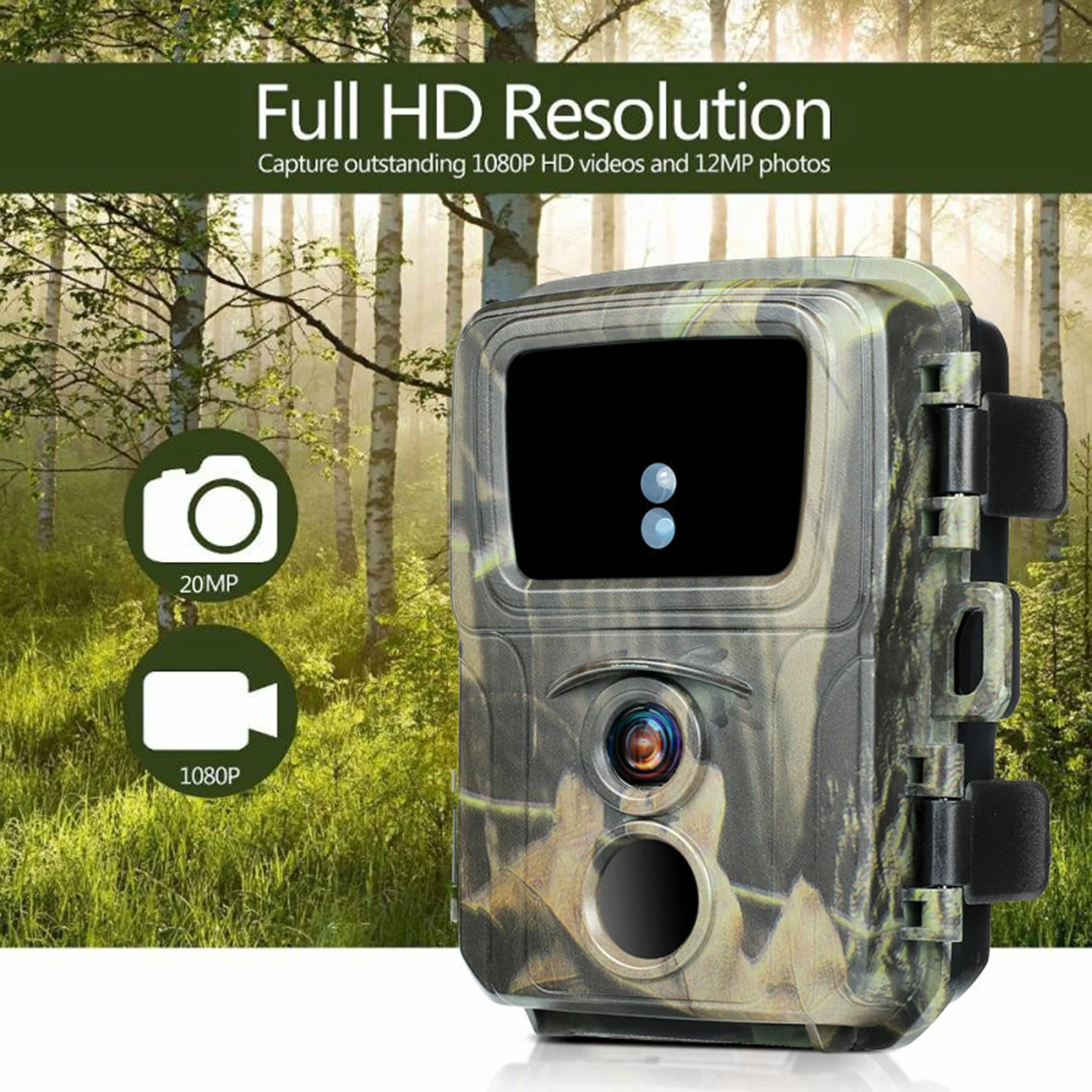 

MiNi600 Infrared Tracking Camera Hunting Camera Plug And Play 20MP 1080P HD Waterproof Mini Tracking Camera