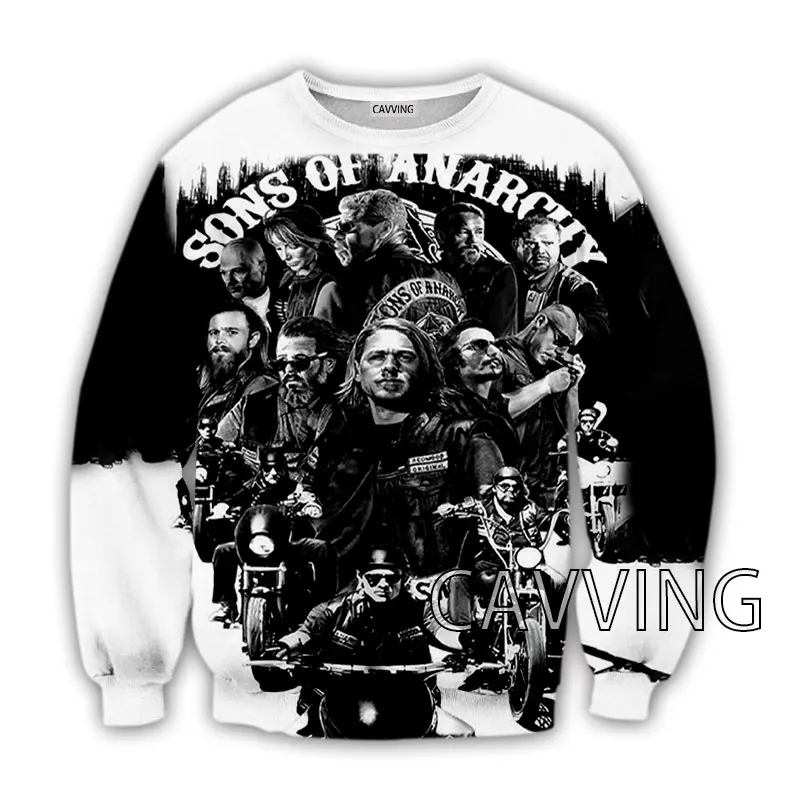 

New Fashion Women/Men's 3D Print Sons of Anarchy Crewneck Sweatshirts Harajuku Styles Tops Long Sleeve Sweatshirts C01