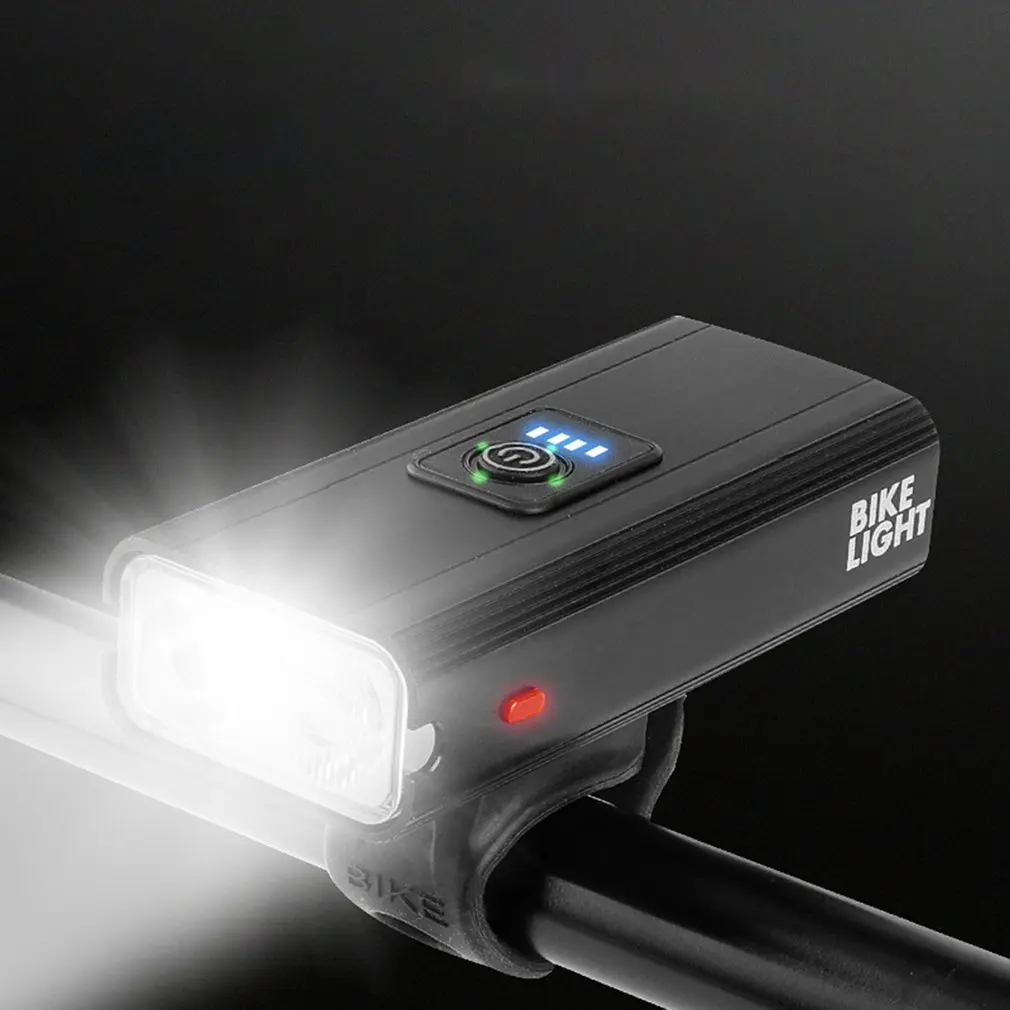 

T6 LED Bicycle Light 10W 800LM USB Rechargeable Power Display MTB Mountain Road Bike Front Lamp Flashlight Cycling Equipment