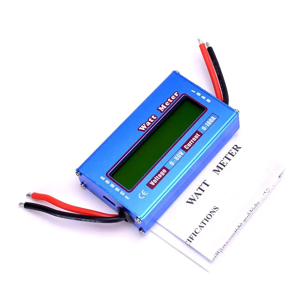 

Digital LCD DC 60V 100A Balance Voltage Battery Power Analyzer RC Watt Meter Wattmeter Watt Volt Amp Tester Checker Balancer