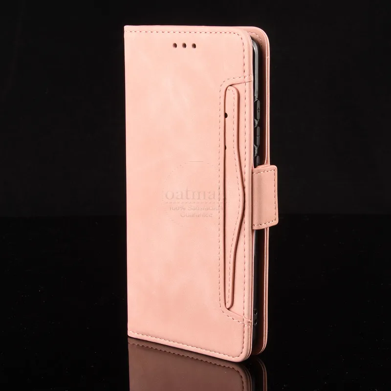Pink Чехлы-бумажники для ASUS ROG Phone 2 ZS660KL, чехол с магнитной книгой, откидная крышка для ROG II ZS660KL, кожаное отделение для фото и карточек, сумки для телефонов - Цвет: Pink