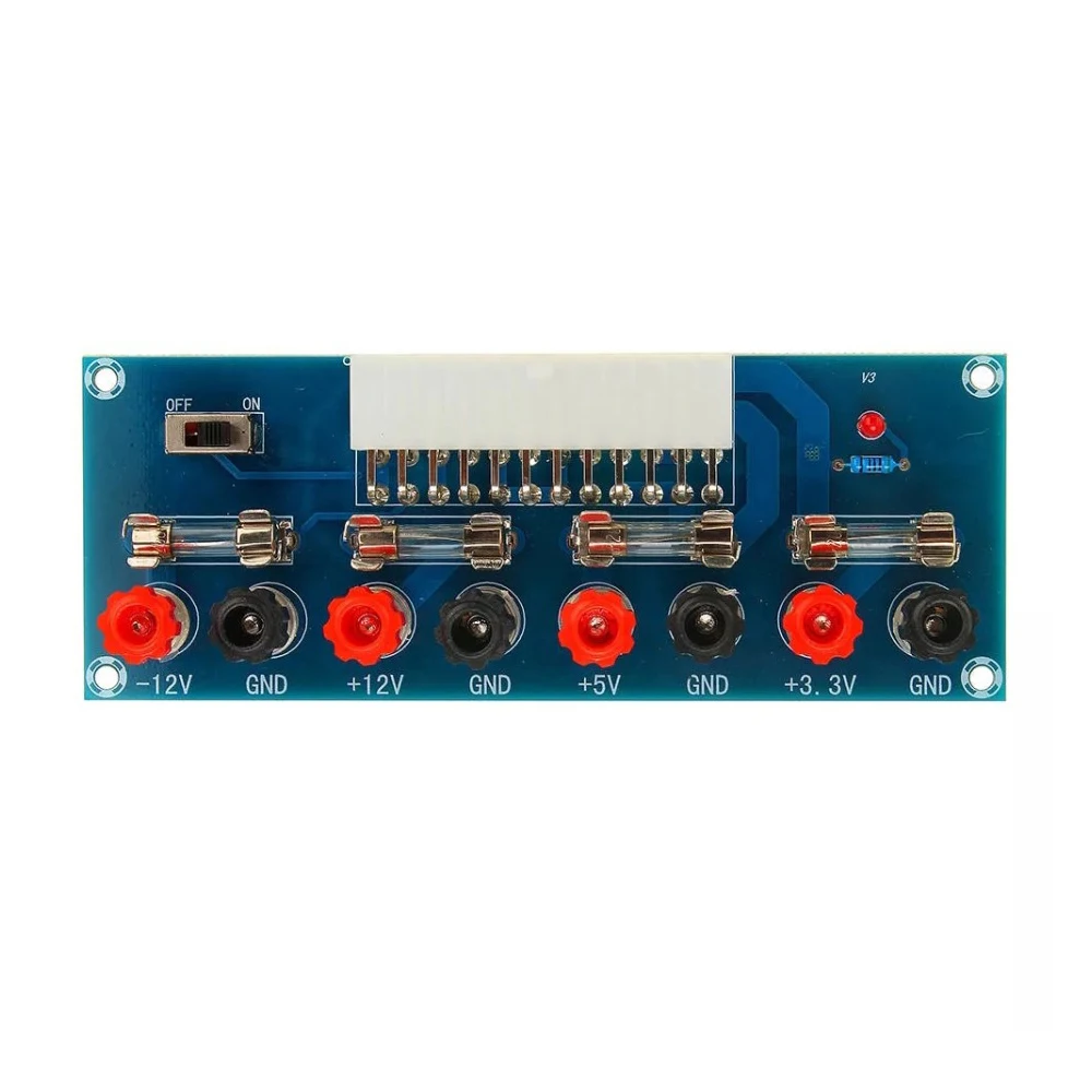 

Taidacent 24 Pin ATX Adapter Board PC Power Supply Breakout Board Computer Chassis Power Supply ATX Power Board Output Terminal