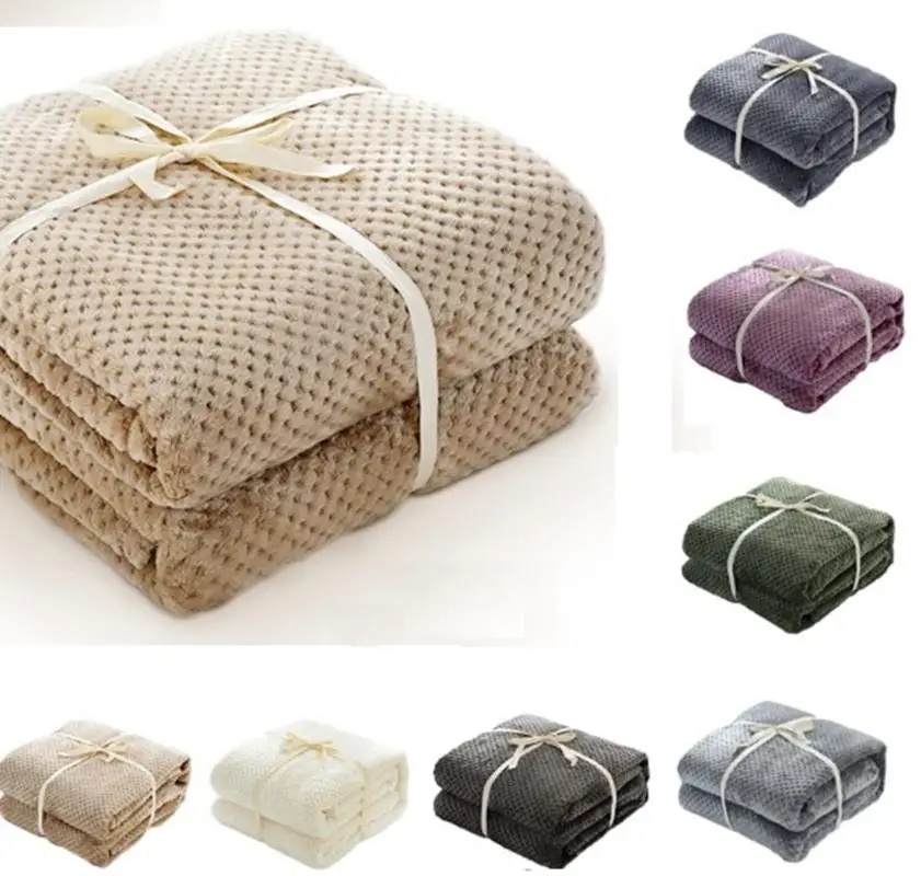 50 ананас фланелевые пледы хорошее качество домашний текстиль в клетку воздуха