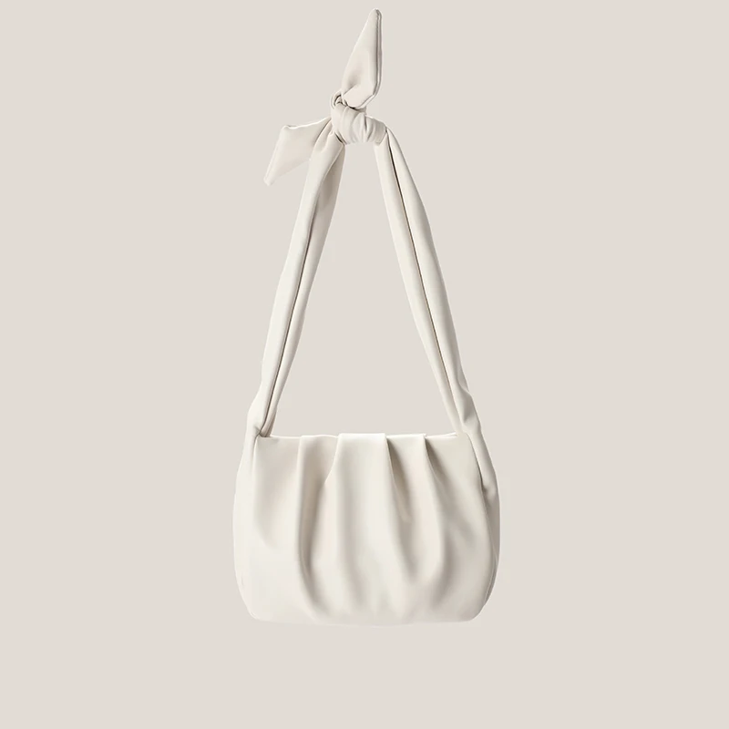 

Pleated Cloud Hobo Bag Soft Fairy Minimalist Fashion Unique Design Hobo Bag Zipper Popular Torebki Damskie Ladies Bags DD60XY