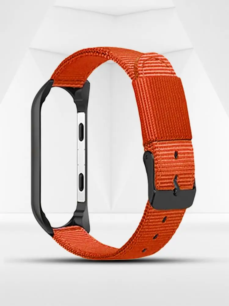 Для Xiao mi 3 Xiao mi 4m 3 mi Band 4 Универсальный спортивный предварительно mi um холст сменный Браслет нейлоновый ремешок с черной рамкой ремешок для часов