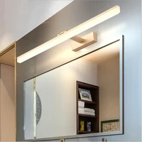 led 6000k makeup mirror light black gold bathroom light mirror wall lamp 9w 12w ac90 260v wall mounted waterproof vanity lights