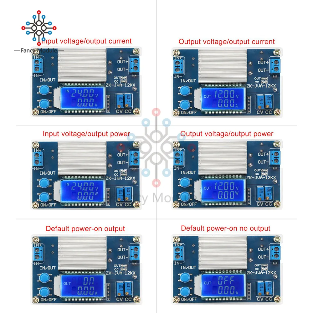 CC CV понижающий преобразователь DC-DC 5,3 V-32 V постоянного тока до 1,2 V-32 в пост 12A 160 Вт Шаг вниз Модуль питания постоянного тока регулятор напряжения ЖК трансформатор/W