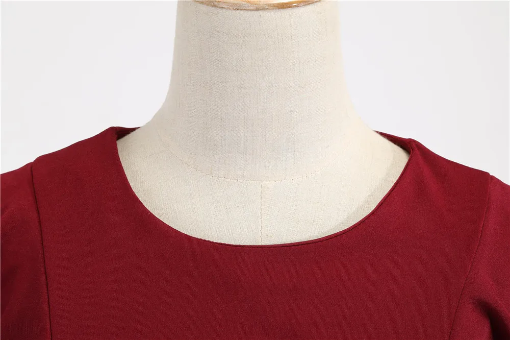 

2020 Elegant Office Dress Round Neck Solid Color Flying Sleeves High Waist Party Dress Summer Fashion Short-sleeved Slim Dresses