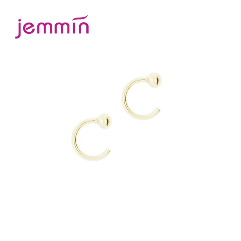 

Minimalism Round Beads Hoop Earrings for Women Simple Charm 925 Sterling Silver Wedding Engagement Jewelry Brand Female Gifts