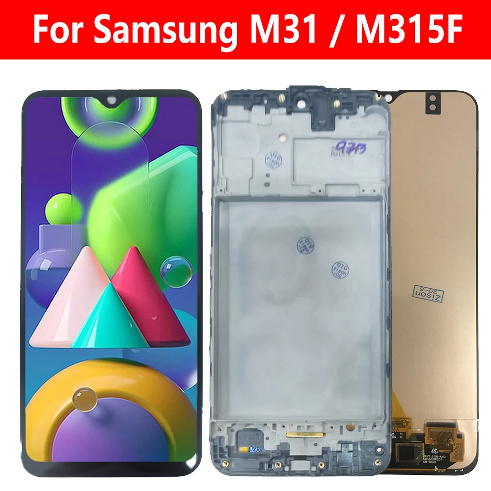 ЖК-экран для Samsung Galaxy M31 ЖК-дисплей сенсорный экран дигитайзер в сборе M315 M315F