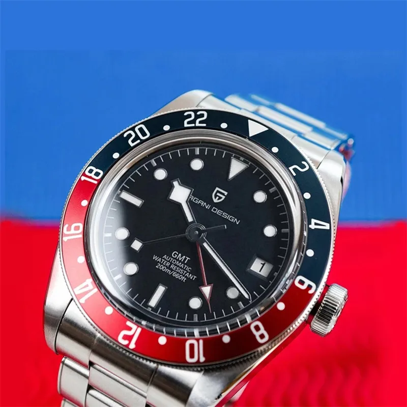 

Часы-Скелетон PAGANI Мужские механические с сапфировым стеклом, стальные