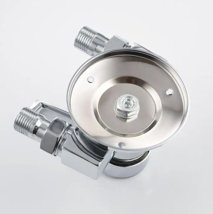 Смеситель для ванны и душа с открытым душевым клапаном хромированный латунный