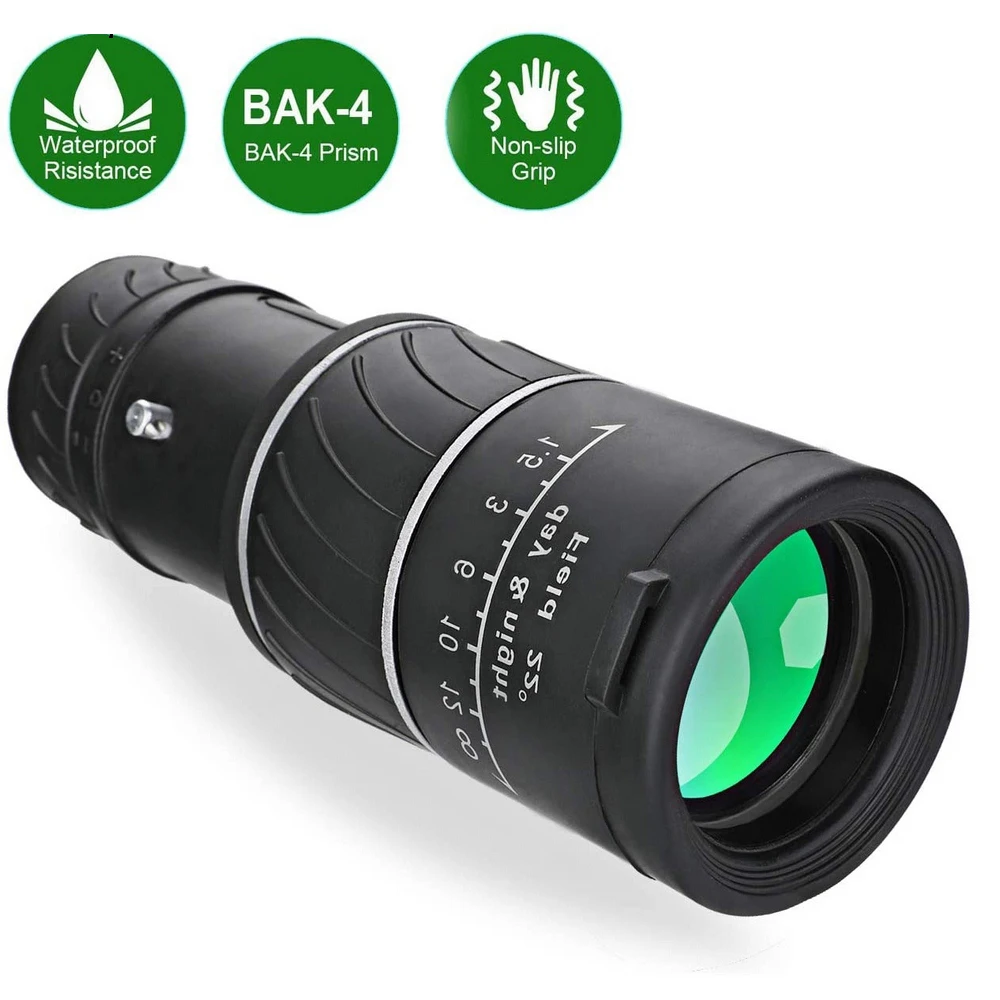 Portable binoculars 40x60 and military HD professional monocular zoom binoculars night optical range large field view telescope