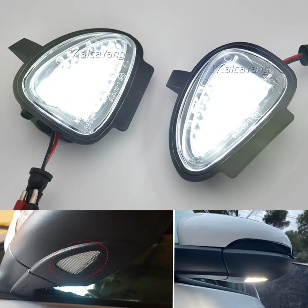 

2x Error Free White Led Under Side Mirror Puddle Light For VW Golf 6 MK6 GTI R 2008-2014 Touran 2011-2014