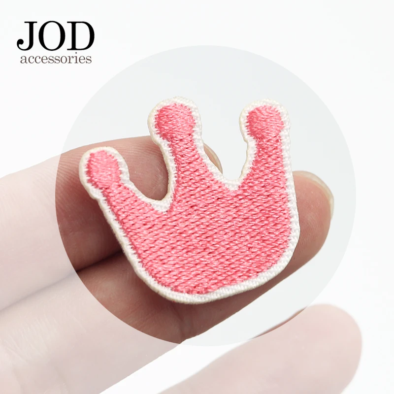 6 шт цветные термонаклейки с короной на одежде детские железные значки нашивке