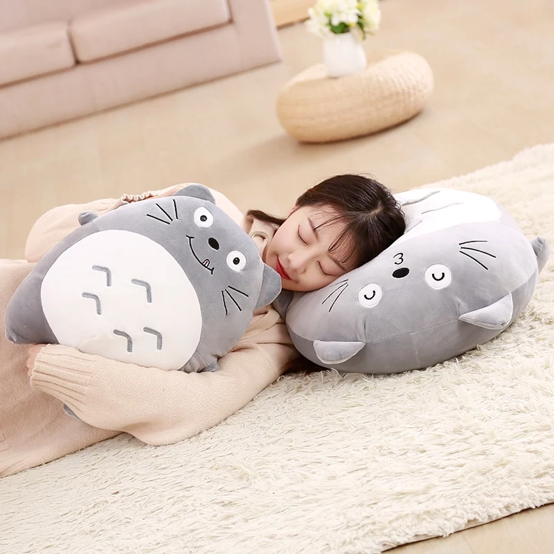 

45-65cm Cute Wedding Press Doll Children Birthday Girl Kids Toys Totoro Doll Large Size Pillow Totoro Plush Toy Doll