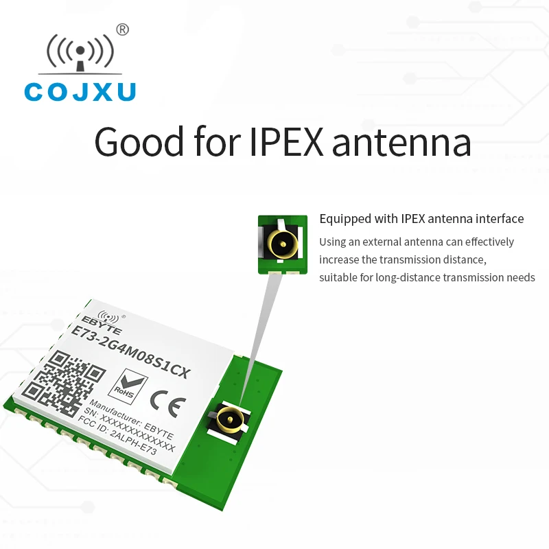 BLE 4 2/5 0 2 ГГц nRF52840 Bluetooth модуль Радиотрансивер SoC антенна IPEX Cojxu E73-2G4M08S1CX 8dbm hdmi