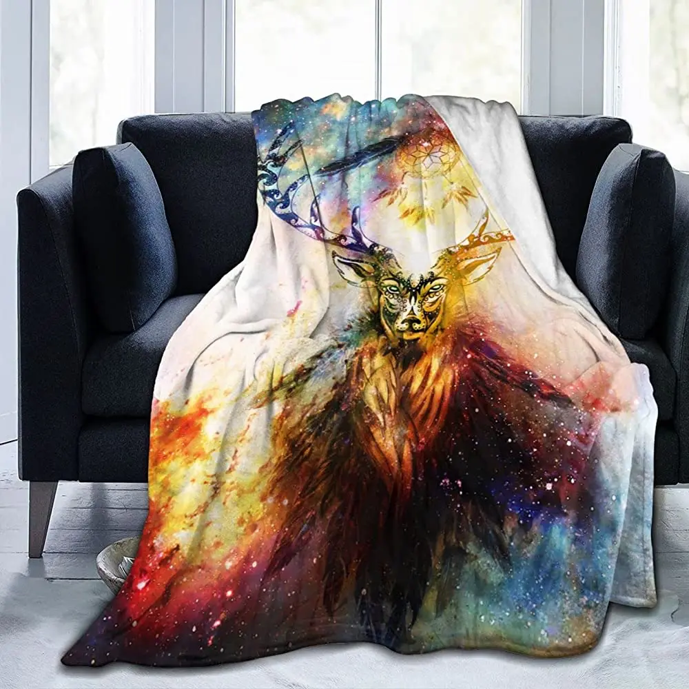 

Hpoplace Flannel Blanket Throw and Blankets Warm and Soft Bed Blankets for Men and Women