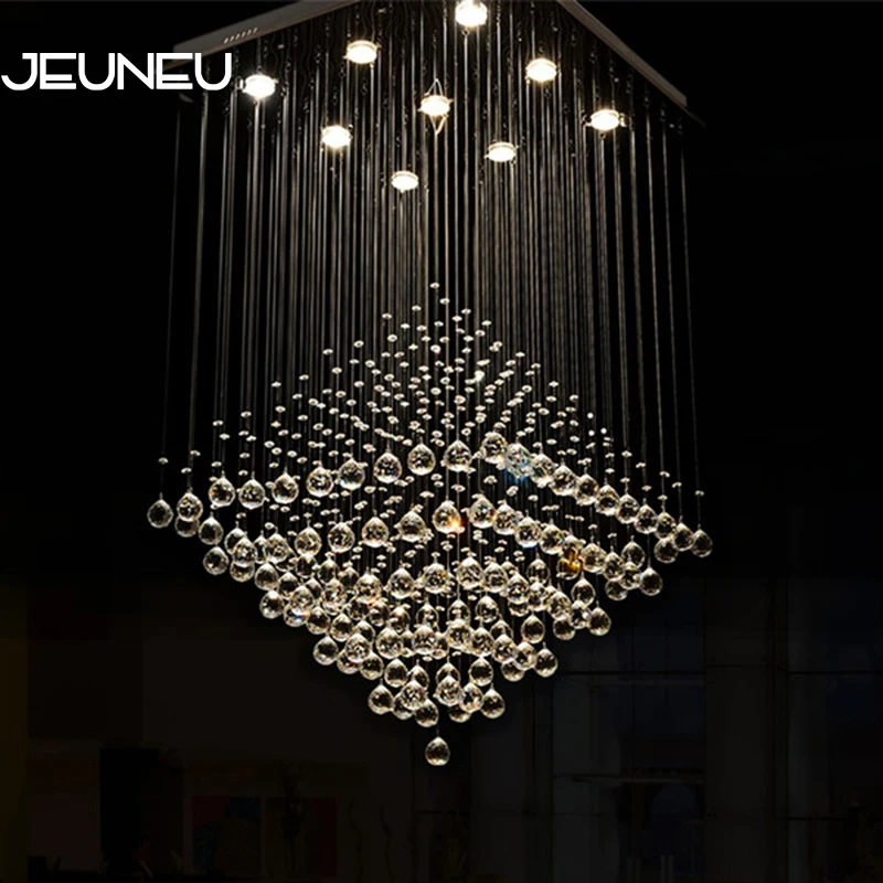 

Luxury Empire Classical Chandelier with GU10 AC 9 Lights Crystal Modern chandeliers ceiling for Living Room Bedroom Hotel Lobby