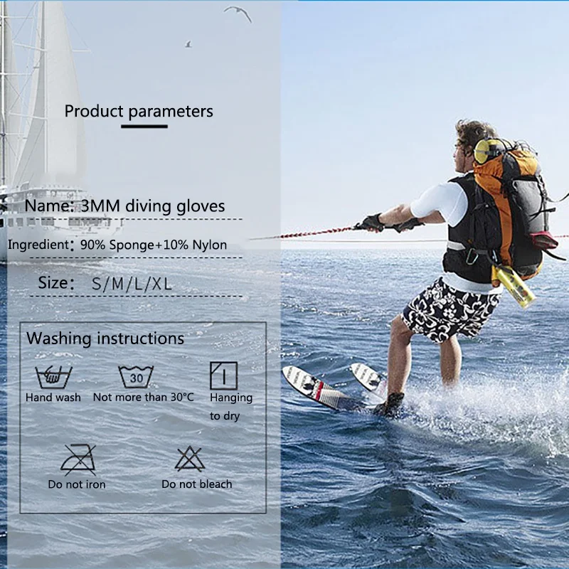 

Underwater Diving Hunting Gloves for Swimming Surfing Diving Equipment Diving 3MM Neoprene Anti-slip Anti-Scratch Gloves
