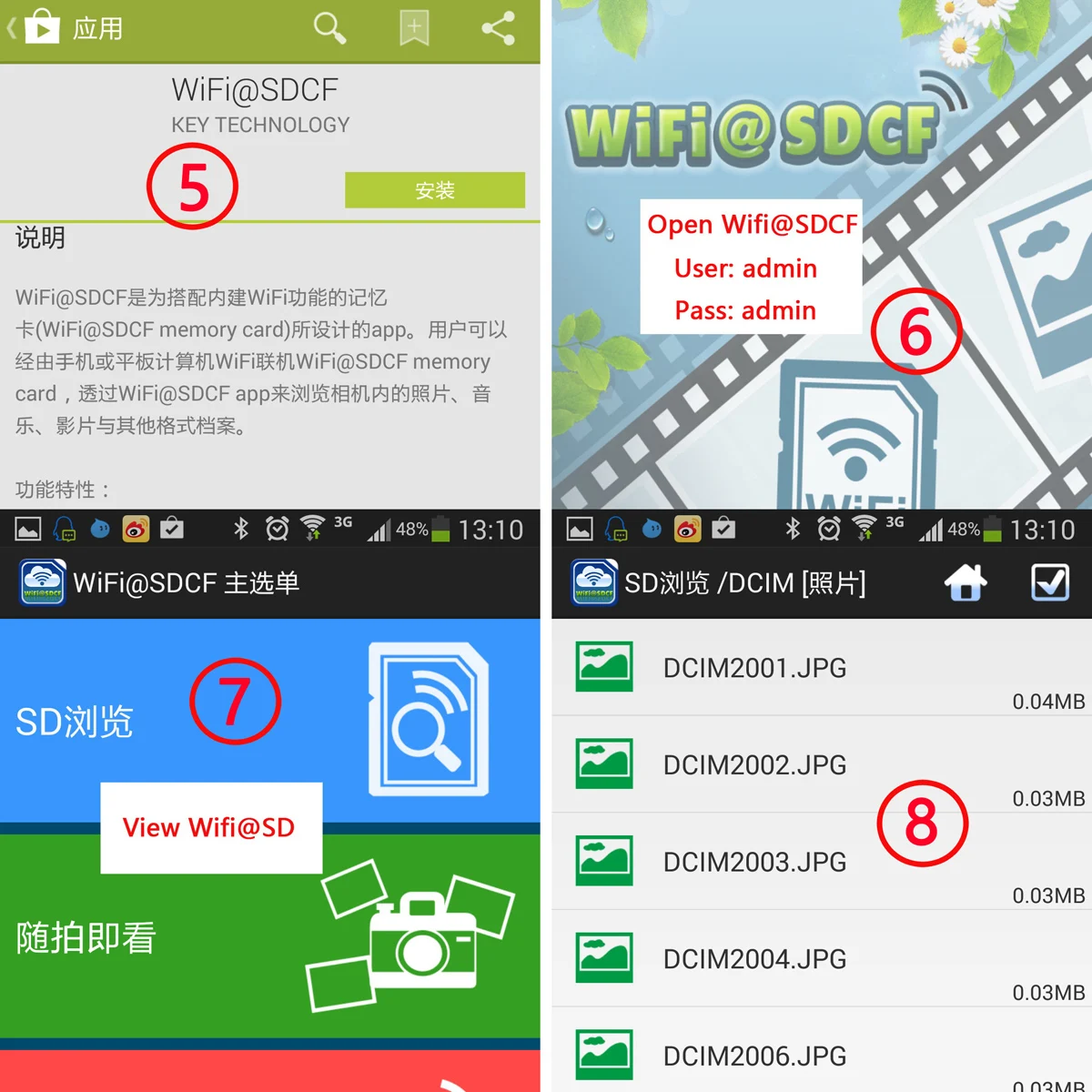 WIFI адаптер карта памяти TF Micro SD для CF Compact Flash Card Kit цифровой камеры|Компьютерные