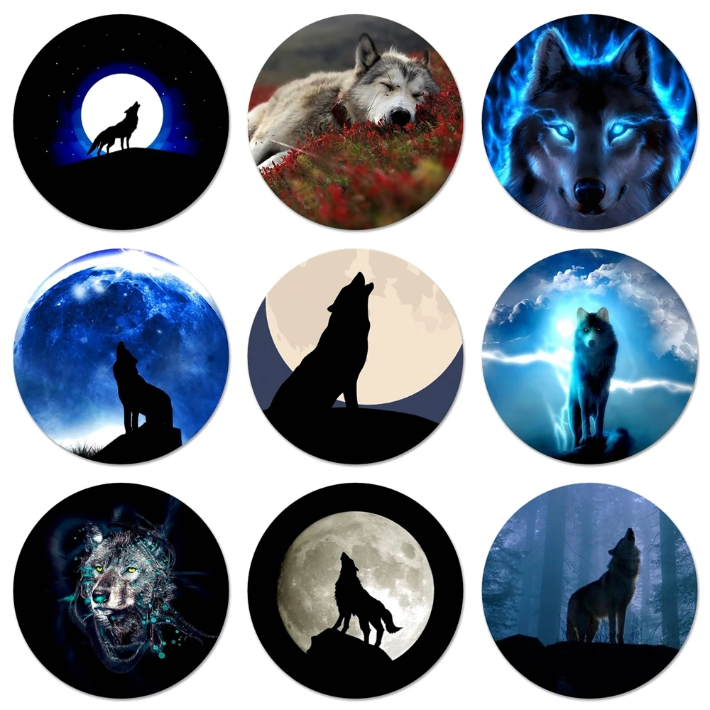 

58mm The Sirius Wolf Icons Pins Badge Decoration Brooches Metal Badges For Clothes Backpack Decoration