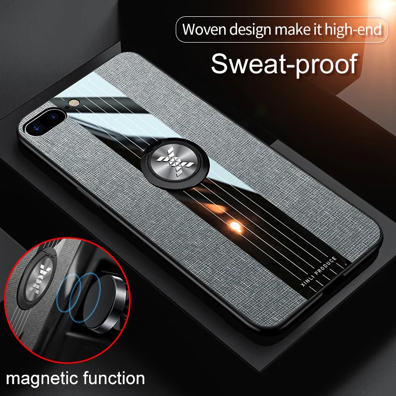 Чехол для телефона с магнитным кольцом iPhone 6S 7 8 Plus XS 11 Pro MAX XR защитный чехол