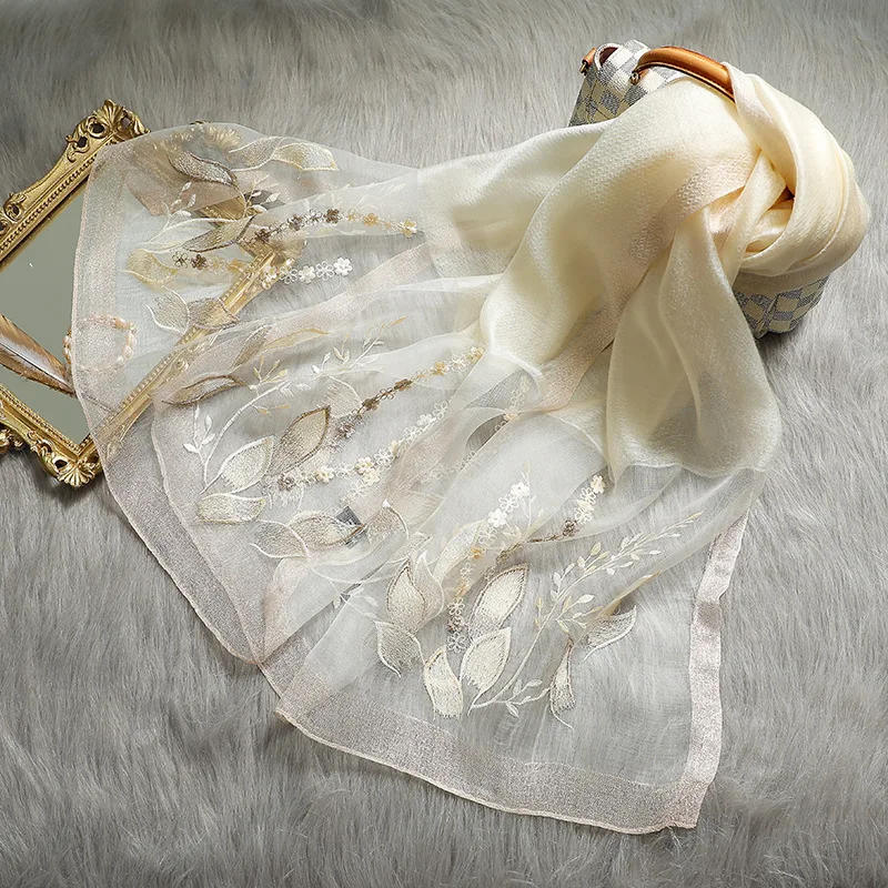 

Scarf For Ladies Vintage 2021 Fashion Thin Shawls Women Ladies Hedgehog Pattern white