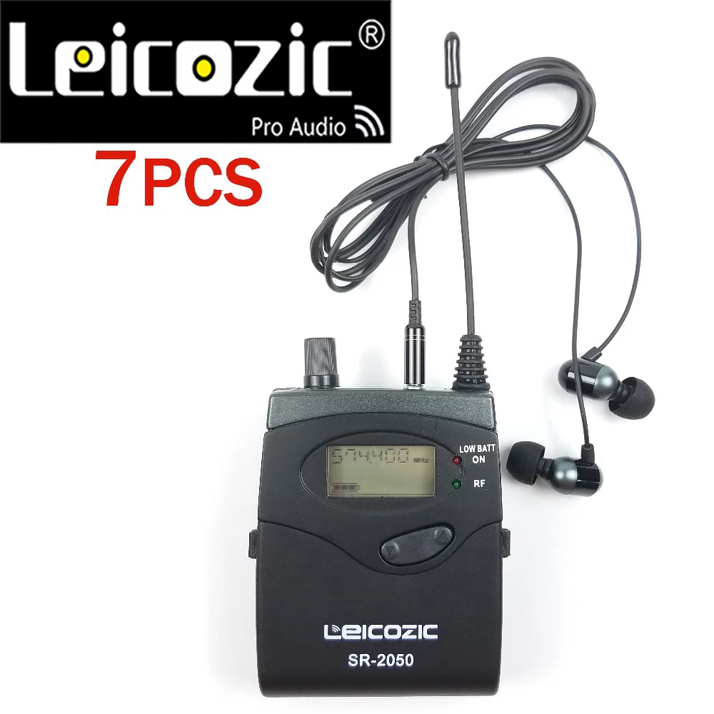 

Leicozic 7pcs receivers for sr2050 in ear monitor wireless system stage equipments monitor iem dj equipments musical instruments