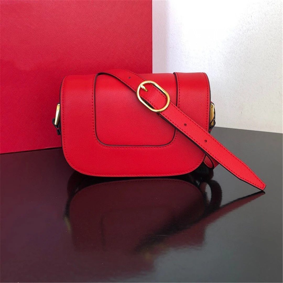 

Women's leather shoulder strap, luxury designer cross wallet, classic metal letters, mini Lapel wallet