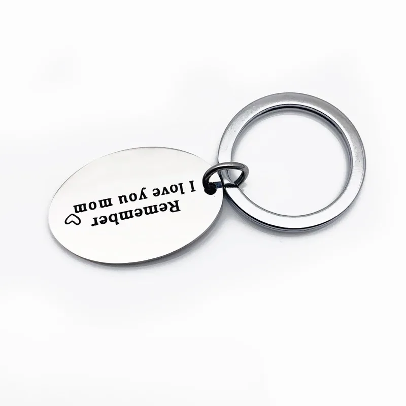 Oeinin простой брелок с надписью Remember I Love You Mum/dad цветной на День Благодарения Zin