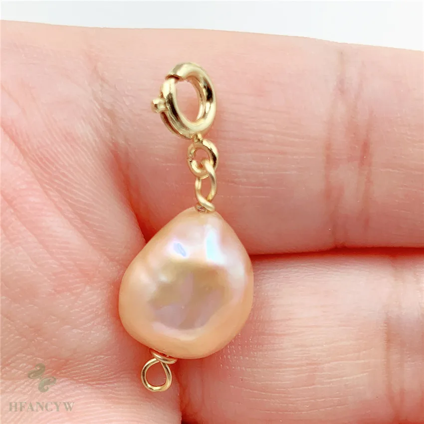 12x12 мм розовый из натурального барочного жемчуга ожерелье подвеска сделай сам